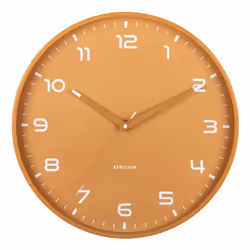 Karlsson KA6053YE Horloge murale et de table Horloge à quartz Rond Jaune