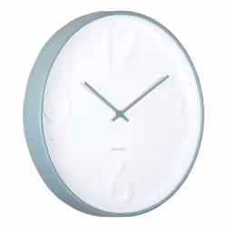 Karlsson KA6063BL, Mur, Horloge à quartz, Rond, Bleu, Plastique, Enfants