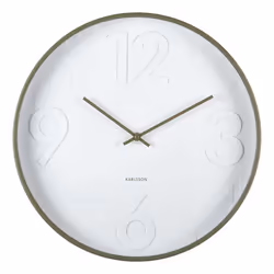 Karlsson KA6063GR Horloge murale et de table Horloge à quartz Rond Vert