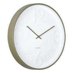 Karlsson KA6063GY Horloge murale et de table Horloge à quartz Rond Gris