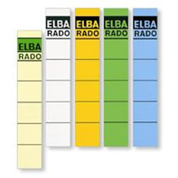 Elba Spine Label for Lever Arch Files 190 x 34 mm Buff étiquette auto-collante Multicolore 10 pièce(s)