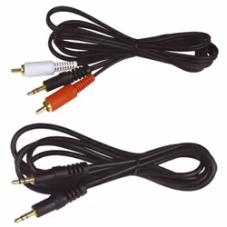 Caliber CLA 150.2, 3,5mm, Mâle, RCA, Mâle, Noir