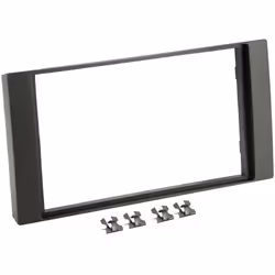 Cette façade autoradio en plastique noir est conçue pour installer un autoradio 2-Din ou Double ISO dans votre Ford (voir la  ...