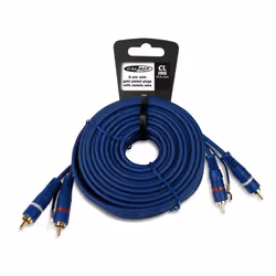 Caliber CL195, 2 x RCA, Mâle, 2 x RCA, Mâle, 5 m, Bleu