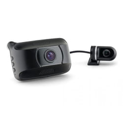 Caliber DVR225DUAL Caméra de tableau de bord Full HD Batterie, Allume-cigare Noir, Argent