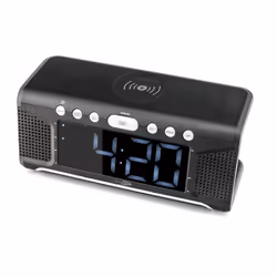 Caliber HCG008Q Radio portable Horloge Analogique Noir