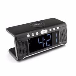 Caliber HCG008Q Radio portable Horloge Analogique Noir