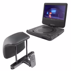 Lecteur DVD Portable - Caliber - MPD107 - Écran 7 pouces - Autonomie 2 heures - Fixation Appuie-tête