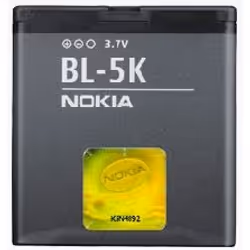 Nokia BL-5K, Batterie, Gris, Lithium-Ion (Li-Ion), 1200 mAh, 3,7 V, Nokia C7-00/N85/N86 8MP
