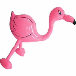 Folat Flamand Rose Gonflable, Animaux, Plastique, Rose