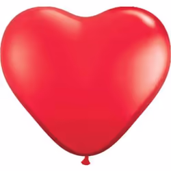 Folat 08147, Ballon-jouet, Latex, Rouge, En forme de cœur, 30 cm, 8 pièce(s)