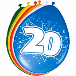 Folat 08222, Ballon-jouet, Latex, Multicolore, Anniversaire, Ovale, 30 cm