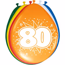 Folat 08280, Ballon-jouet, Latex, Multicolore, Anniversaire, Ovale, 30 cm