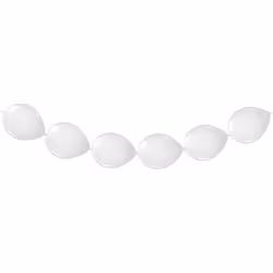 Folat 08462, Guirlande, Latex, Blanc, Anniversaire, 3 m, 1 pièce(s)