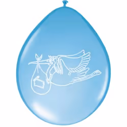 Folat 09090, Ballon-jouet, Latex, Bleu, Ovale, 30 cm, 8 pièce(s)