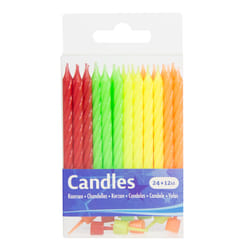 Folat 22903 bougie en cire Rond Multicolore 24 pièce(s)