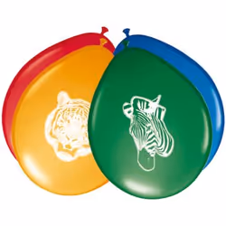 Folat 62005, Ballon-jouet, Latex, Multicolore, Ovale, 8 pièce(s)