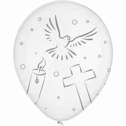 Folat 63474, Ballon-jouet, Latex, Noir, Blanc, Ovale, 300 mm, 8 pièce(s)