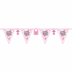 Folat 63653, Banderole en tissu, Multicolore, Rose, Anniversaire, 6000 mm, 340 mm, 240 mm