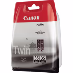 Canon Pack de 2 cartouches d'encre noire PGI-35BK, Encre à pigments, 2 pièce(s), Multi pack