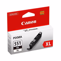 Canon CLI-551XL BK w/sec, Rendement élevé (XL), Encre à colorant, 1 pièce(s)
