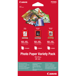 Canon Pack variété de papier photo 4 × 6" (10 × 15 cm) VP-101 de , 20 feuilles