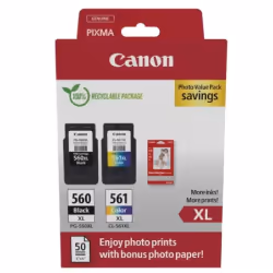 Canon Cartouche d'encre à haut rendement PG-545XL/CL-546XL + Pack économique de papiers photo, Rendement élevé (XL), Encre à  ...