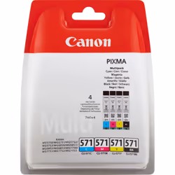 Canon CLI-571 Multipack, Encre à colorant, 7 ml, 7 ml, 349 pages, 4 pièce(s), Multi pack
