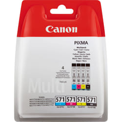 Canon CLI-571 Multipack cartouche d'encre 4 pièce(s) Original Noir, Cyan, Magenta, Jaune