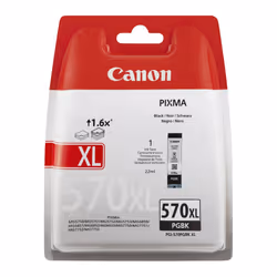 Canon PGI-570PGBK XL, Rendement élevé (XL), Encre à pigments, 22 ml, 500 pages, 1 pièce(s), Paquet unique