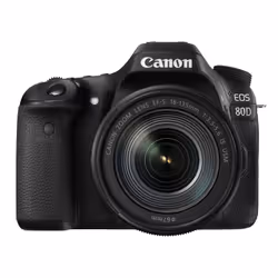 Canon EOS 80D + EF-S 18-135 IS USM, 24,2 MP, 6000 x 4000 pixels, CMOS, Full HD, 650 g, Noir