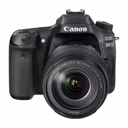 Canon EOS 80D + EF-S 18-135 IS USM Kit d'appareil-photo SLR 24,2 MP CMOS 6000 x 4000 pixels Noir