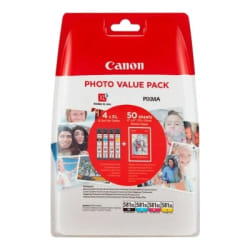 Canon Pack économique cartouches d'encre à haut rendement CLI-581XL BK/C/M/Y + papier photo