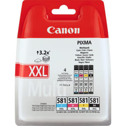 Canon Multipack de cartouches d'encre à haut rendement CLI-581XXL BK/C/M/Y