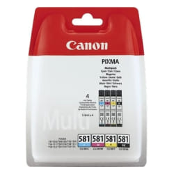 Canon Multipack de cartouches d'encre CLI-581 BK/C/M/Y