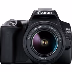 Canon EOS 250D + EF-S 18-55mm f/3.5-5.6 III + EF 75-300mm f/4-5.6 III Kit d'appareil-photo SLR 24,1 MP CMOS 6000 x 4000 pixels Noir