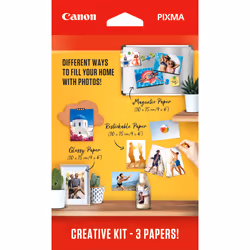 Canon Kit créatif - 3 papiers, Gloss, Jet d'encre, 60 feuilles, PIXMA E304, PIXMA G2400, PIXMA G2410, PIXMA G4411, PIXMA G505 ...