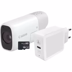 Canon PowerShot ZOOM, appareil photo compact monoculaire à téléobjectif, kit essentiel, blanc, 12,1 MP, 4000 x 3000 pixels, 1 ...