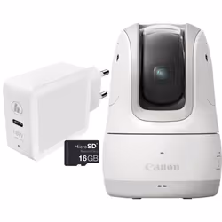 Canon PowerShot PX, kit essentiel, blanc, 11,7 MP, 1/2.3", CMOS, 3x, Full HD, Blanc