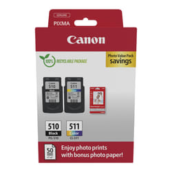 Cartouche d'encre CANON PG510/CL511 3 couleurs