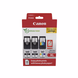 Canon 3712C012, Rendement élevé (XL), 3 pièce(s), Pack de valeur de photo