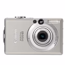 Canon Digital IXUS 60, 6 MP, 1/2.5", CCD (dispositif à transfert de charge), 3x, 140 g, Argent