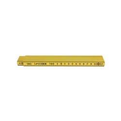 Mètre pliant - DOUBLE - 2 m - Fibre de verre - Jaune - Longueur 2 m