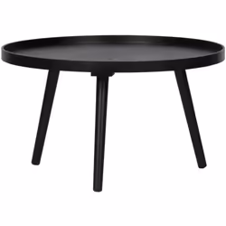 Cette table basse ronde décor noir MEERA sera en parfaite harmonie avec les mobiliers et accessoires présents dans votre salo ...