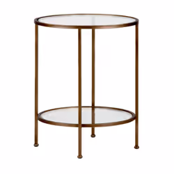 Composée de deux plateaux ronds en verre qui lui donnent son style aérien, la table Goddess est montée sur une structure en l ...