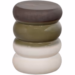 Couleur : anthracite, vert et blanc Matière : céramique avec un revêtement émaillé Dimensions hors-tout (Lxlxh) : 34 x 34 x 4 ...