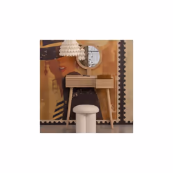 Succombez au charme de cette coiffeuse , un meuble minimaliste et peu encombrant, idéal pour aménager un coin dédié à la beau ...