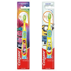 Colgate Minions&Trolls Zahnbürste 2-6 brosse à dents Multicolore Enfant