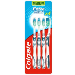 Brosse à dents Colgate Extra Clean Medium x4