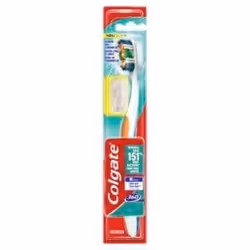 Colgate 277992, Brosse à dents, Adulte, Bleu, Vert, Blanc, Moyen, 1 pièce(s)